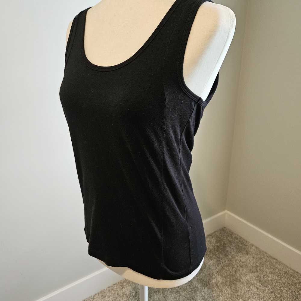 Banana Republic Contour Tank Top Black Size Medium